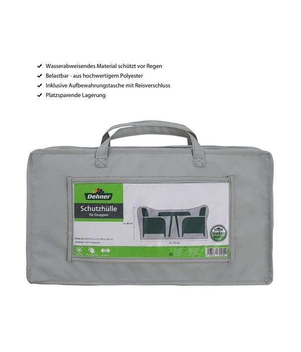 Dehner Abdeckhaube Für Sitzgruppen, Grau – Bild 4