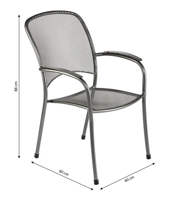 MWH Metall-Stapelsessel Carlo – Bild 4