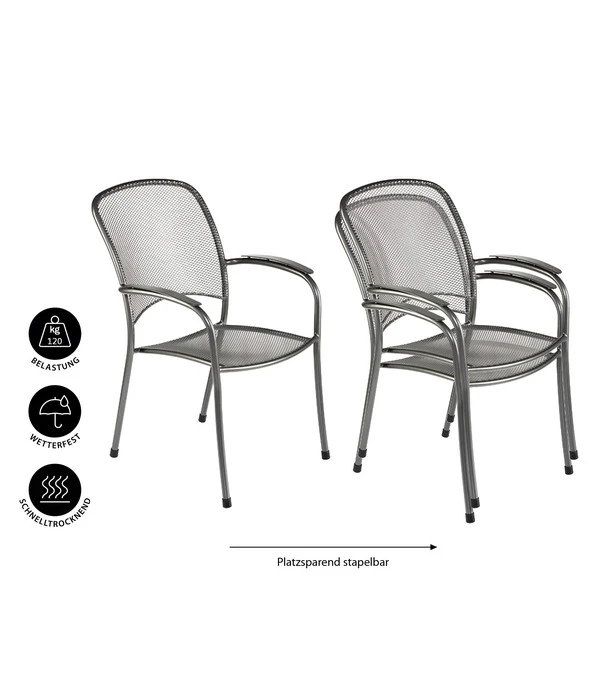 MWH Metall-Stapelsessel Carlo – Bild 3