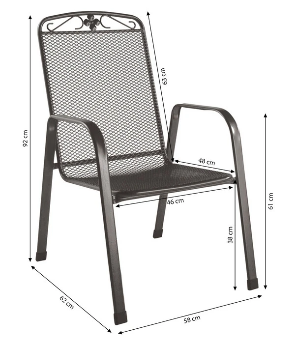 MWH Metall-Gartensessel Savoy – Bild 10