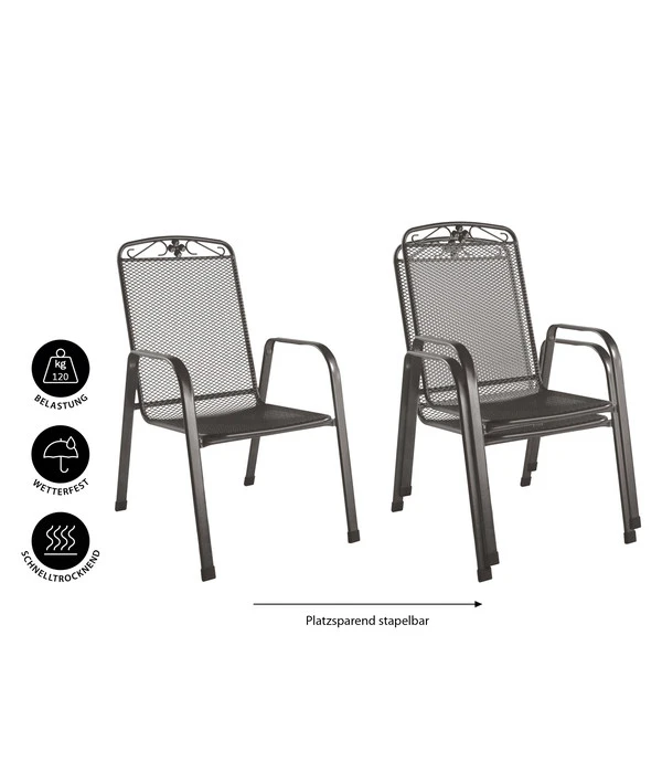 MWH Metall-Gartensessel Savoy – Bild 9