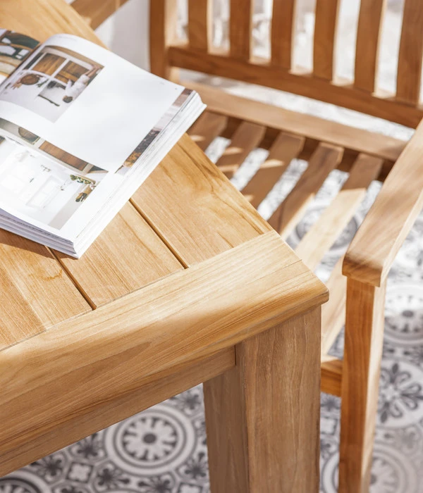 Dehner Teaktisch Havanna, Ca. B90/H75/T90 Cm – Bild 8