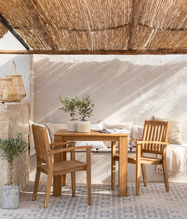 Dehner Teaktisch Havanna, Ca. B90/H75/T90 Cm – Bild 4