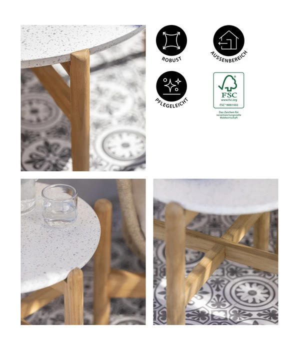 Dehner Tisch Portofino, Ca. Ø45,5/H47,8 Cm – Bild 4