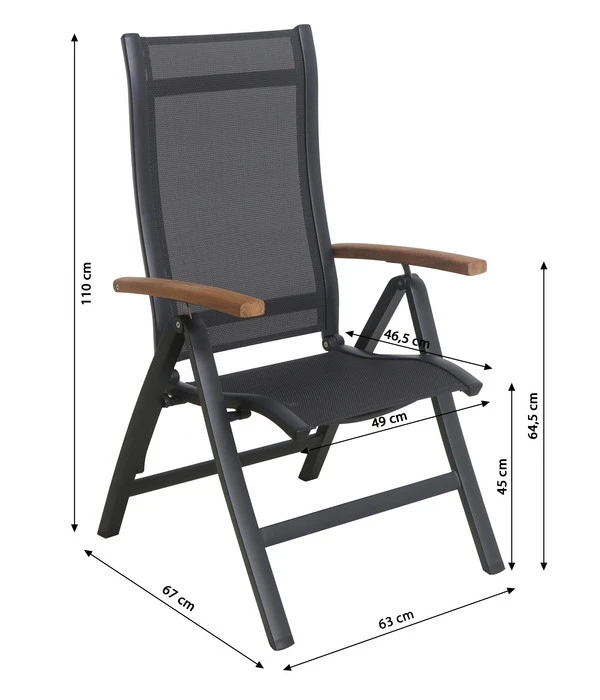 Dehner Klappsessel Chicago Wood – Bild 7