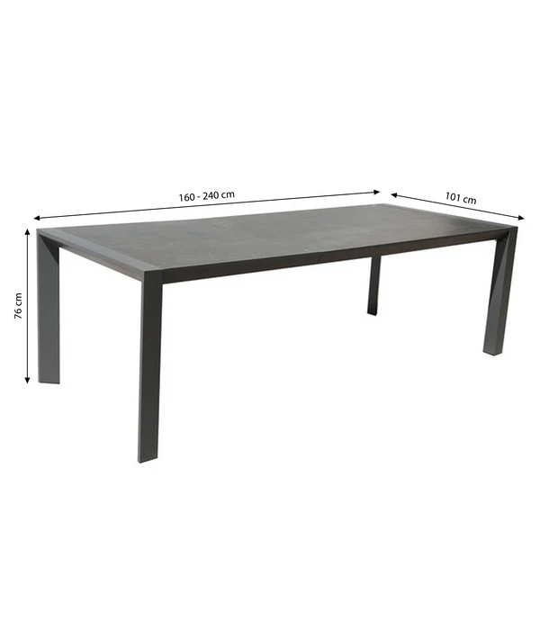 Dehner Ausziehtisch Cleveland, Ca. B160-240/H76/T101 Cm – Bild 3