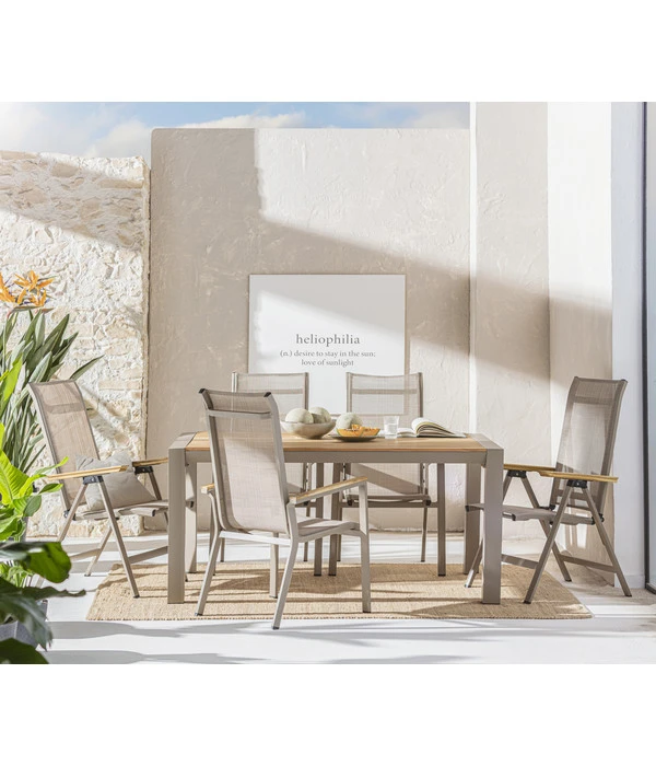 Dehner Stapelstuhl Cleveland, Hellbraun – Bild 3